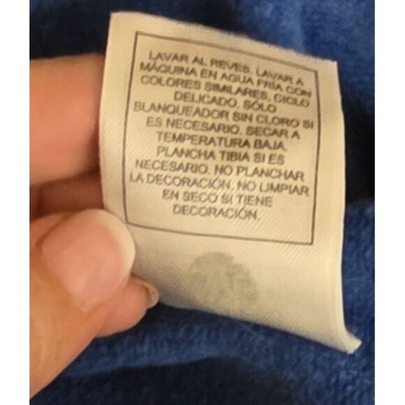 Disney Parks Retro Mickey Mouse State University Sweatshirt Mens Size XXL Blue - Picture 8 of 8